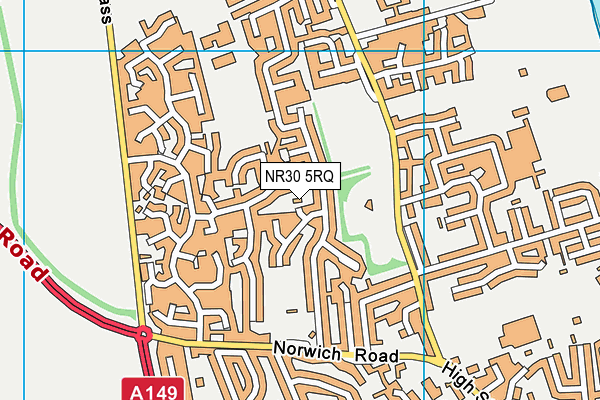 NR30 5RQ map - OS VectorMap District (Ordnance Survey) NR30 5RQ map - OS VectorMap District (Ordnance Survey)
