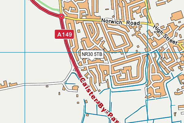 NR30 5TB map - OS VectorMap District (Ordnance Survey) NR30 5TB map - OS VectorMap District (Ordnance Survey)