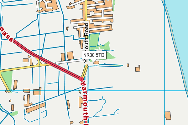 NR30 5TD map - OS VectorMap District (Ordnance Survey) NR30 5TD map - OS VectorMap District (Ordnance Survey)
