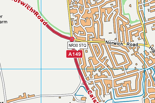 NR30 5TQ map - OS VectorMap District (Ordnance Survey)
