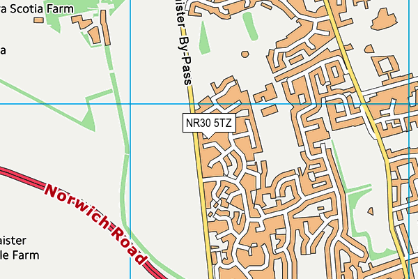 NR30 5TZ map - OS VectorMap District (Ordnance Survey) NR30 5TZ map - OS VectorMap District (Ordnance Survey)