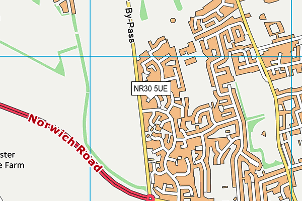 NR30 5UE map - OS VectorMap District (Ordnance Survey) NR30 5UE map - OS VectorMap District (Ordnance Survey)