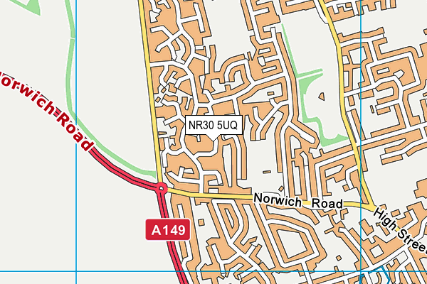 NR30 5UQ map - OS VectorMap District (Ordnance Survey) NR30 5UQ map - OS VectorMap District (Ordnance Survey)
