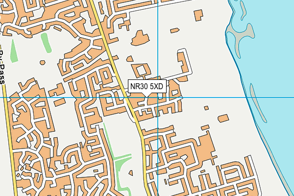 NR30 5XD map - OS VectorMap District (Ordnance Survey) NR30 5XD map - OS VectorMap District (Ordnance Survey)