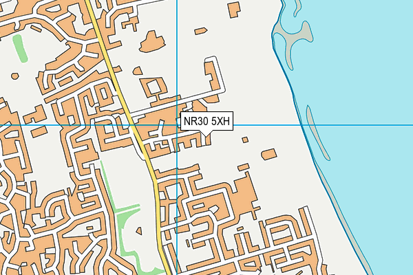 NR30 5XH map - OS VectorMap District (Ordnance Survey) NR30 5XH map - OS VectorMap District (Ordnance Survey)