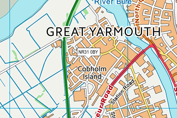 NR31 0BY map - OS VectorMap District (Ordnance Survey) NR31 0BY map - OS VectorMap District (Ordnance Survey)