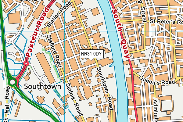 NR31 0DY map - OS VectorMap District (Ordnance Survey) NR31 0DY map - OS VectorMap District (Ordnance Survey)