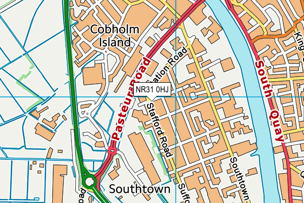 NR31 0HJ map - OS VectorMap District (Ordnance Survey) NR31 0HJ map - OS VectorMap District (Ordnance Survey)