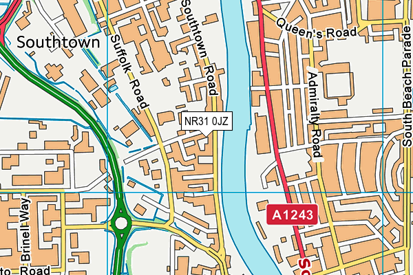NR31 0JZ map - OS VectorMap District (Ordnance Survey) NR31 0JZ map - OS VectorMap District (Ordnance Survey)