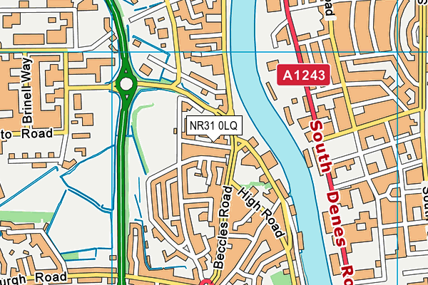 NR31 0LQ map - OS VectorMap District (Ordnance Survey)