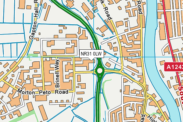 NR31 0LW map - OS VectorMap District (Ordnance Survey) NR31 0LW map - OS VectorMap District (Ordnance Survey)