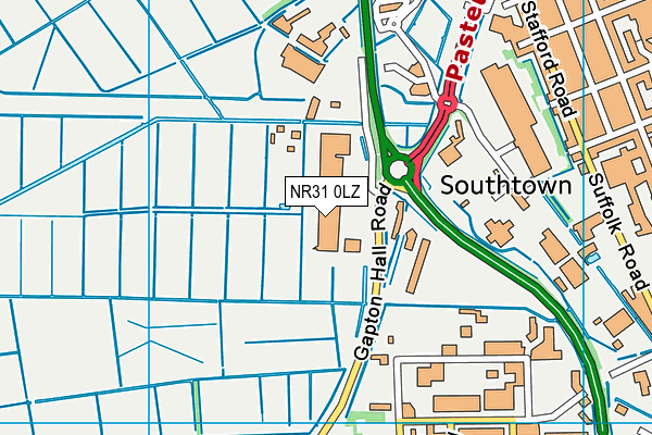 NR31 0LZ map - OS VectorMap District (Ordnance Survey) NR31 0LZ map - OS VectorMap District (Ordnance Survey)