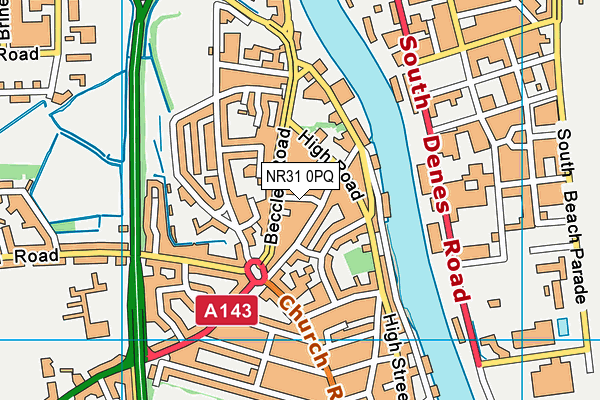 NR31 0PQ map - OS VectorMap District (Ordnance Survey)