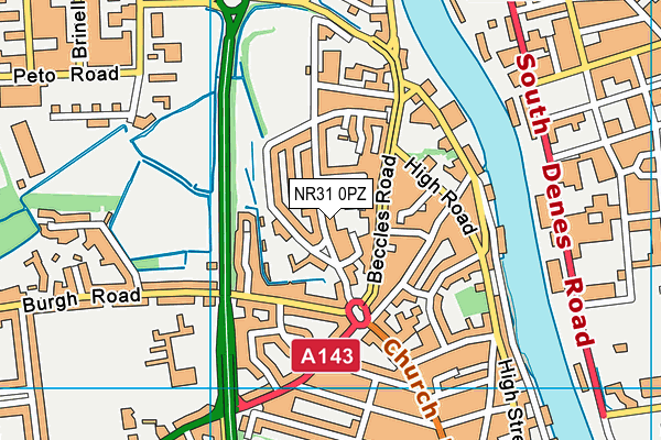 NR31 0PZ map - OS VectorMap District (Ordnance Survey) NR31 0PZ map - OS VectorMap District (Ordnance Survey)
