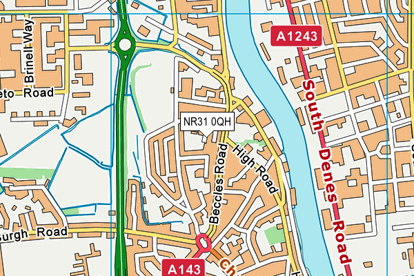 NR31 0QH map - OS VectorMap District (Ordnance Survey) NR31 0QH map - OS VectorMap District (Ordnance Survey)