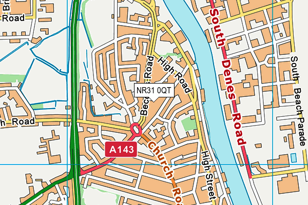 NR31 0QT map - OS VectorMap District (Ordnance Survey) NR31 0QT map - OS VectorMap District (Ordnance Survey)