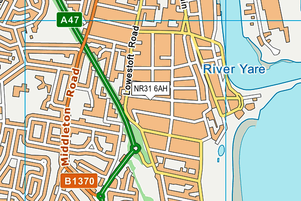 NR31 6AH map - OS VectorMap District (Ordnance Survey) NR31 6AH map - OS VectorMap District (Ordnance Survey)
