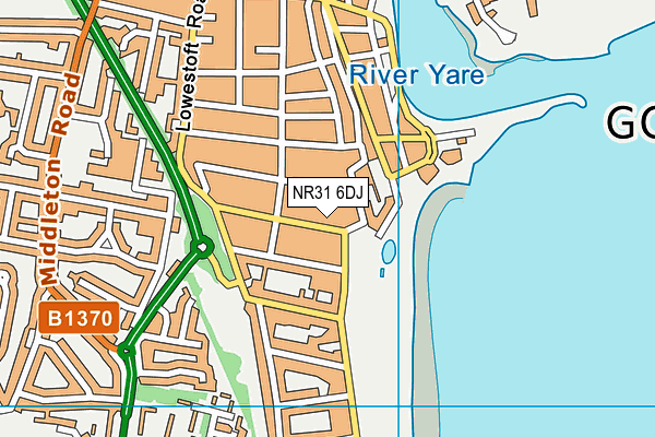 NR31 6DJ map - OS VectorMap District (Ordnance Survey) NR31 6DJ map - OS VectorMap District (Ordnance Survey)