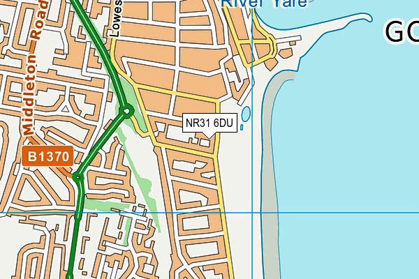 NR31 6DU map - OS VectorMap District (Ordnance Survey)