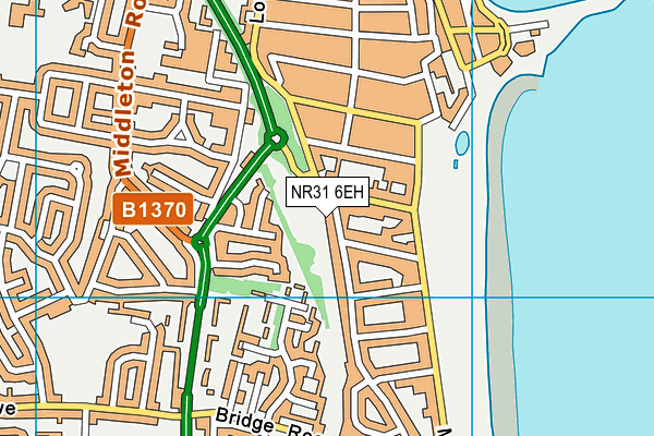 NR31 6EH map - OS VectorMap District (Ordnance Survey)
