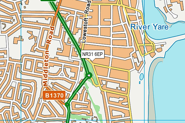NR31 6EP map - OS VectorMap District (Ordnance Survey) NR31 6EP map - OS VectorMap District (Ordnance Survey)