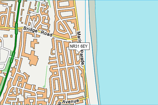 NR31 6EY map - OS VectorMap District (Ordnance Survey) NR31 6EY map - OS VectorMap District (Ordnance Survey)