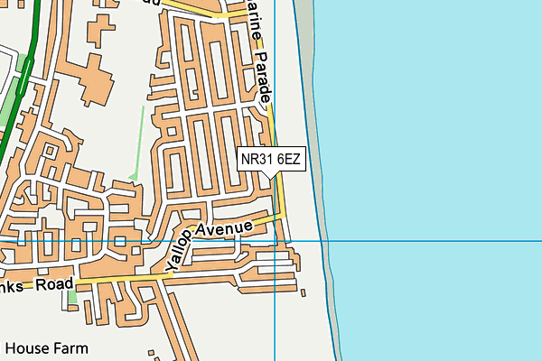 NR31 6EZ map - OS VectorMap District (Ordnance Survey)