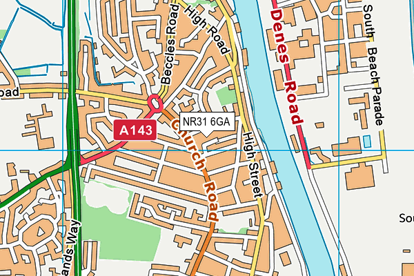 NR31 6GA map - OS VectorMap District (Ordnance Survey) NR31 6GA map - OS VectorMap District (Ordnance Survey)