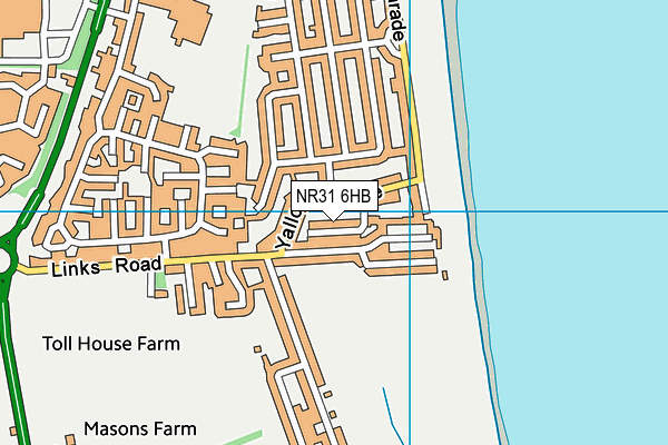 NR31 6HB map - OS VectorMap District (Ordnance Survey) NR31 6HB map - OS VectorMap District (Ordnance Survey)
