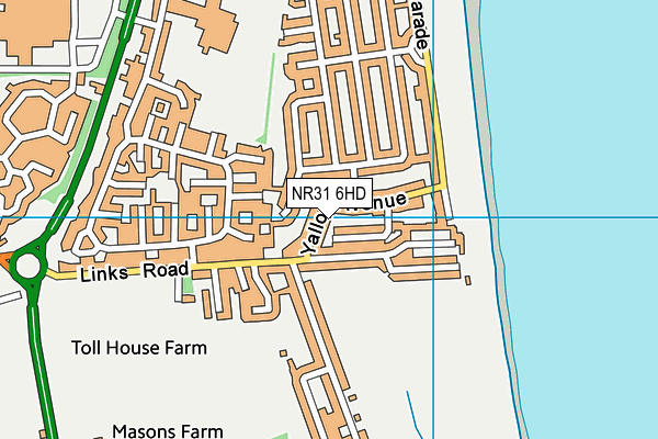 NR31 6HD map - OS VectorMap District (Ordnance Survey) NR31 6HD map - OS VectorMap District (Ordnance Survey)