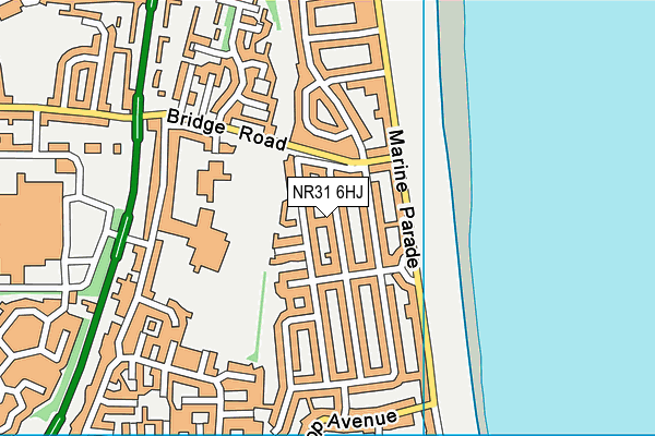 NR31 6HJ map - OS VectorMap District (Ordnance Survey) NR31 6HJ map - OS VectorMap District (Ordnance Survey)