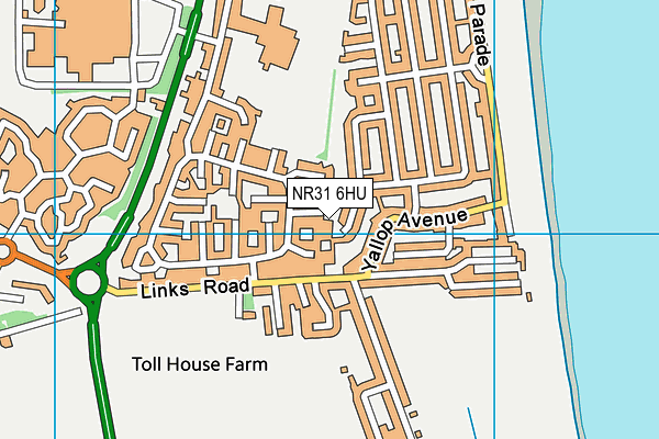NR31 6HU map - OS VectorMap District (Ordnance Survey) NR31 6HU map - OS VectorMap District (Ordnance Survey)