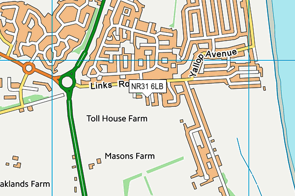 NR31 6LB map - OS VectorMap District (Ordnance Survey) NR31 6LB map - OS VectorMap District (Ordnance Survey)