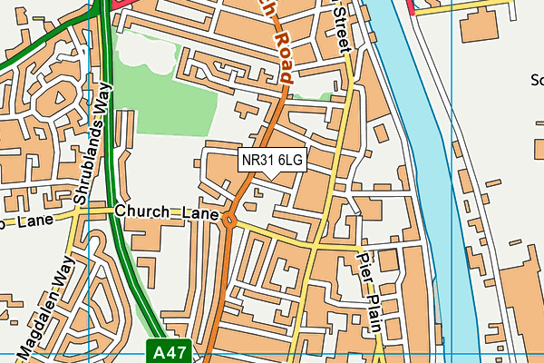NR31 6LG map - OS VectorMap District (Ordnance Survey) NR31 6LG map - OS VectorMap District (Ordnance Survey)