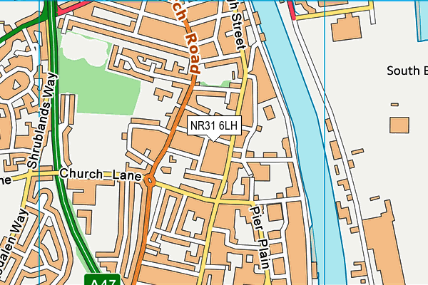 NR31 6LH map - OS VectorMap District (Ordnance Survey) NR31 6LH map - OS VectorMap District (Ordnance Survey)