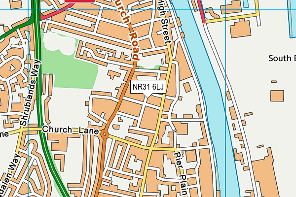 NR31 6LJ map - OS VectorMap District (Ordnance Survey)