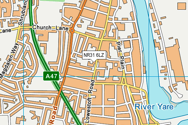 NR31 6LZ map - OS VectorMap District (Ordnance Survey) NR31 6LZ map - OS VectorMap District (Ordnance Survey)