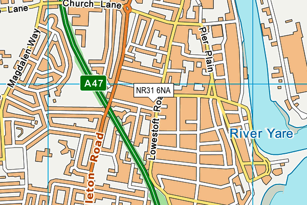 NR31 6NA map - OS VectorMap District (Ordnance Survey) NR31 6NA map - OS VectorMap District (Ordnance Survey)