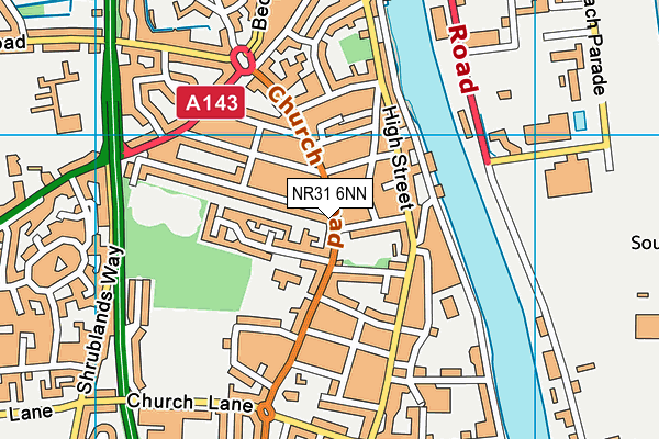 NR31 6NN map - OS VectorMap District (Ordnance Survey) NR31 6NN map - OS VectorMap District (Ordnance Survey)