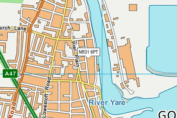 NR31 6PT map - OS VectorMap District (Ordnance Survey) NR31 6PT map - OS VectorMap District (Ordnance Survey)