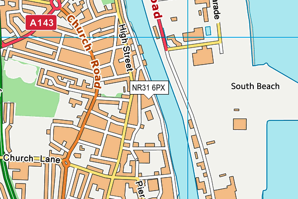 NR31 6PX map - OS VectorMap District (Ordnance Survey) NR31 6PX map - OS VectorMap District (Ordnance Survey)
