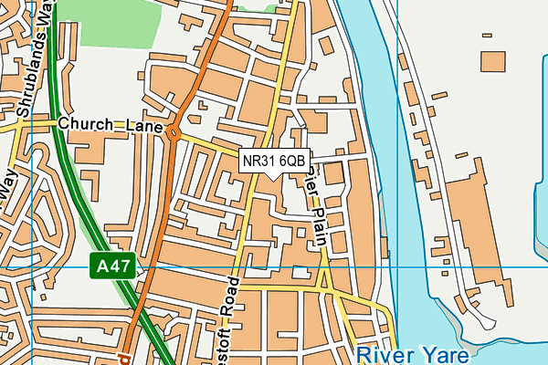 NR31 6QB map - OS VectorMap District (Ordnance Survey) NR31 6QB map - OS VectorMap District (Ordnance Survey)