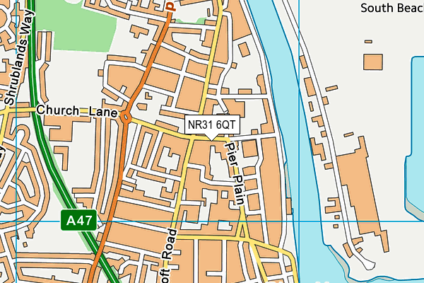NR31 6QT map - OS VectorMap District (Ordnance Survey) NR31 6QT map - OS VectorMap District (Ordnance Survey)