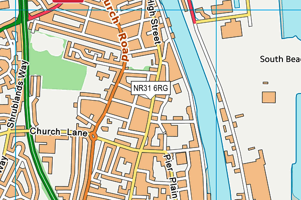 NR31 6RG map - OS VectorMap District (Ordnance Survey) NR31 6RG map - OS VectorMap District (Ordnance Survey)