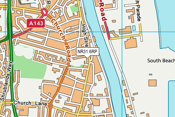 NR31 6RP map - OS VectorMap District (Ordnance Survey) NR31 6RP map - OS VectorMap District (Ordnance Survey)