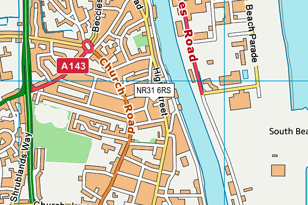 NR31 6RS map - OS VectorMap District (Ordnance Survey) NR31 6RS map - OS VectorMap District (Ordnance Survey)