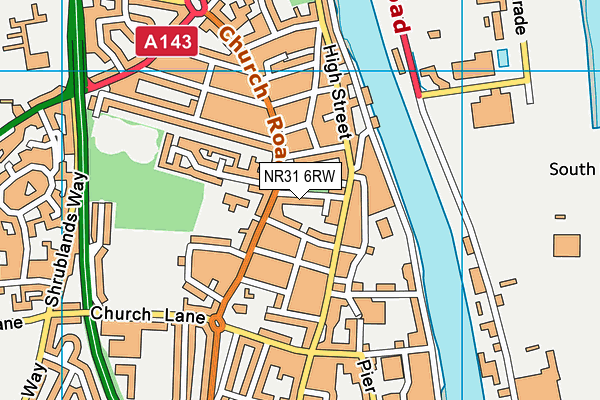 NR31 6RW map - OS VectorMap District (Ordnance Survey) NR31 6RW map - OS VectorMap District (Ordnance Survey)