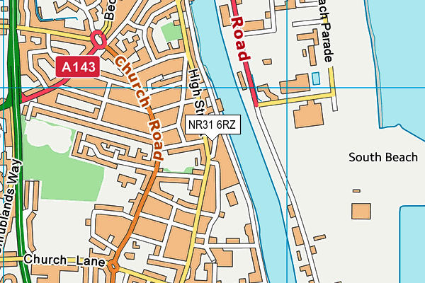 NR31 6RZ map - OS VectorMap District (Ordnance Survey) NR31 6RZ map - OS VectorMap District (Ordnance Survey)