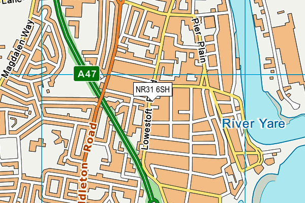 NR31 6SH map - OS VectorMap District (Ordnance Survey) NR31 6SH map - OS VectorMap District (Ordnance Survey)