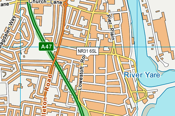 NR31 6SL map - OS VectorMap District (Ordnance Survey) NR31 6SL map - OS VectorMap District (Ordnance Survey)